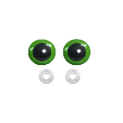 Eyes Shank 16mm Green