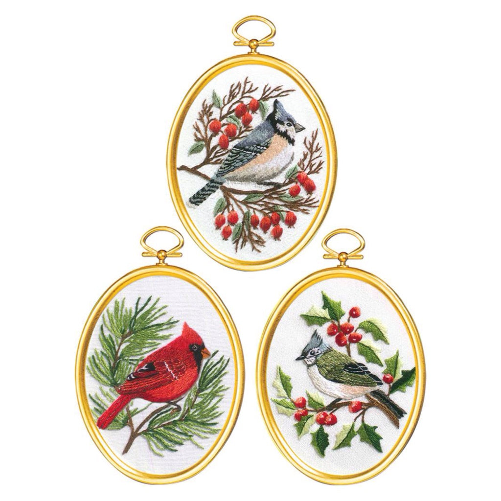 Jan 004-0861 Winter Birds Embroidery