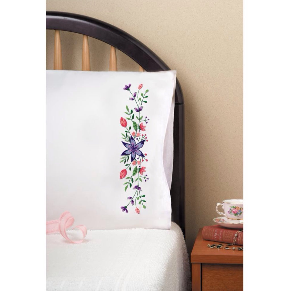 Tobin T232193 Star Flower Pillow Case