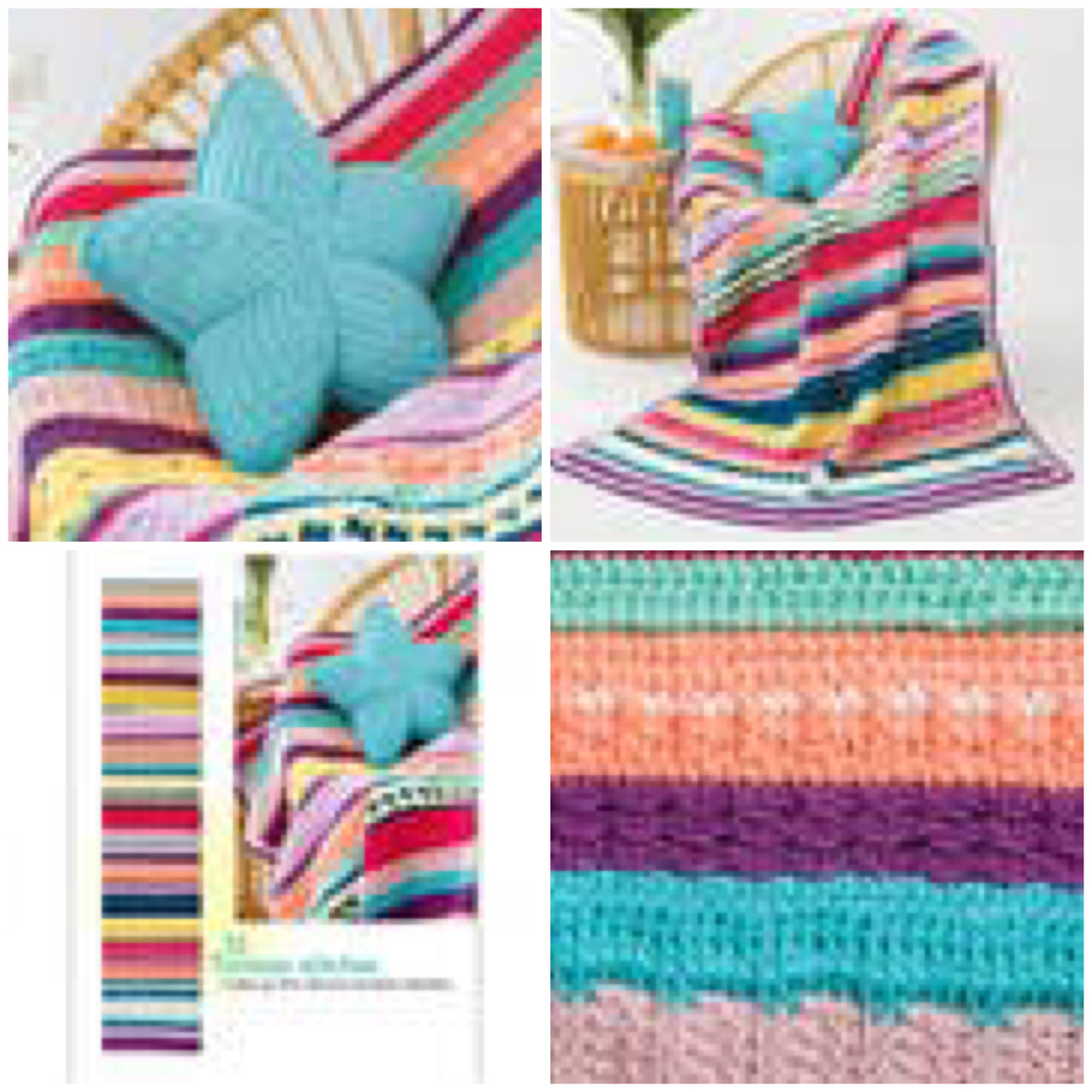 Annie's 871787 Tunisian Sampler Blanket