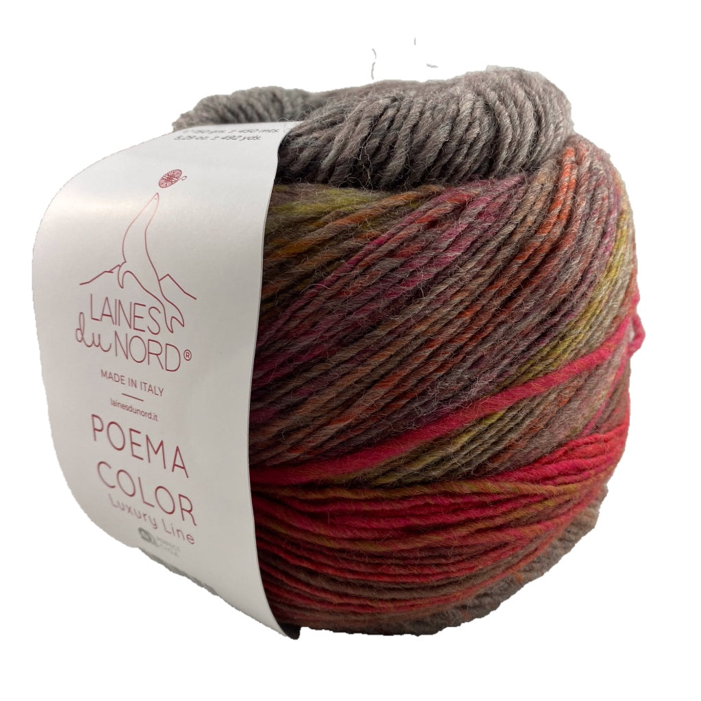 Poema Color 702 Grey (yellow/red/orange)