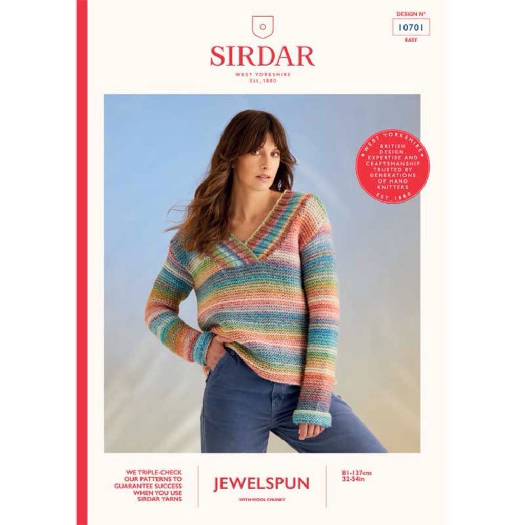 Sirdar 10701 Jewelspun Chunky Sweater