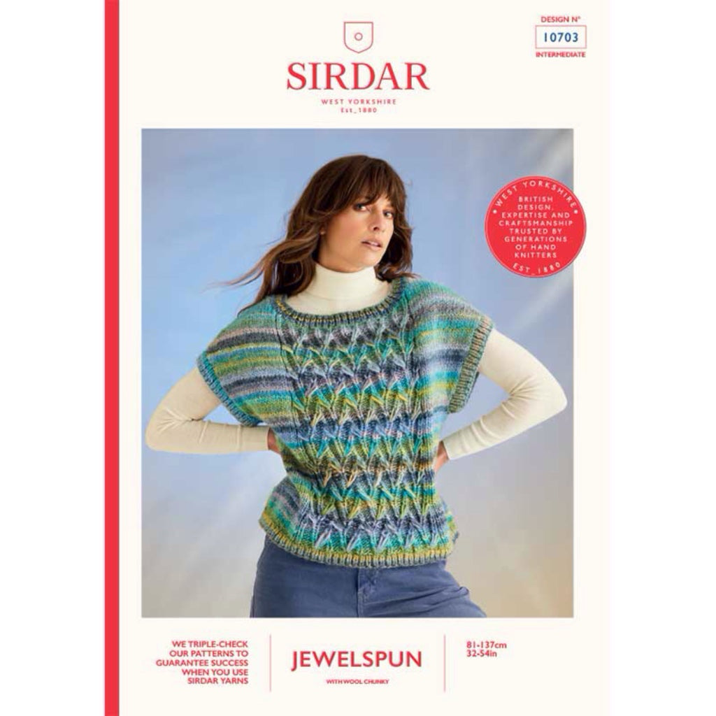 Sirdar 10703 Jewelspun Chunky Top