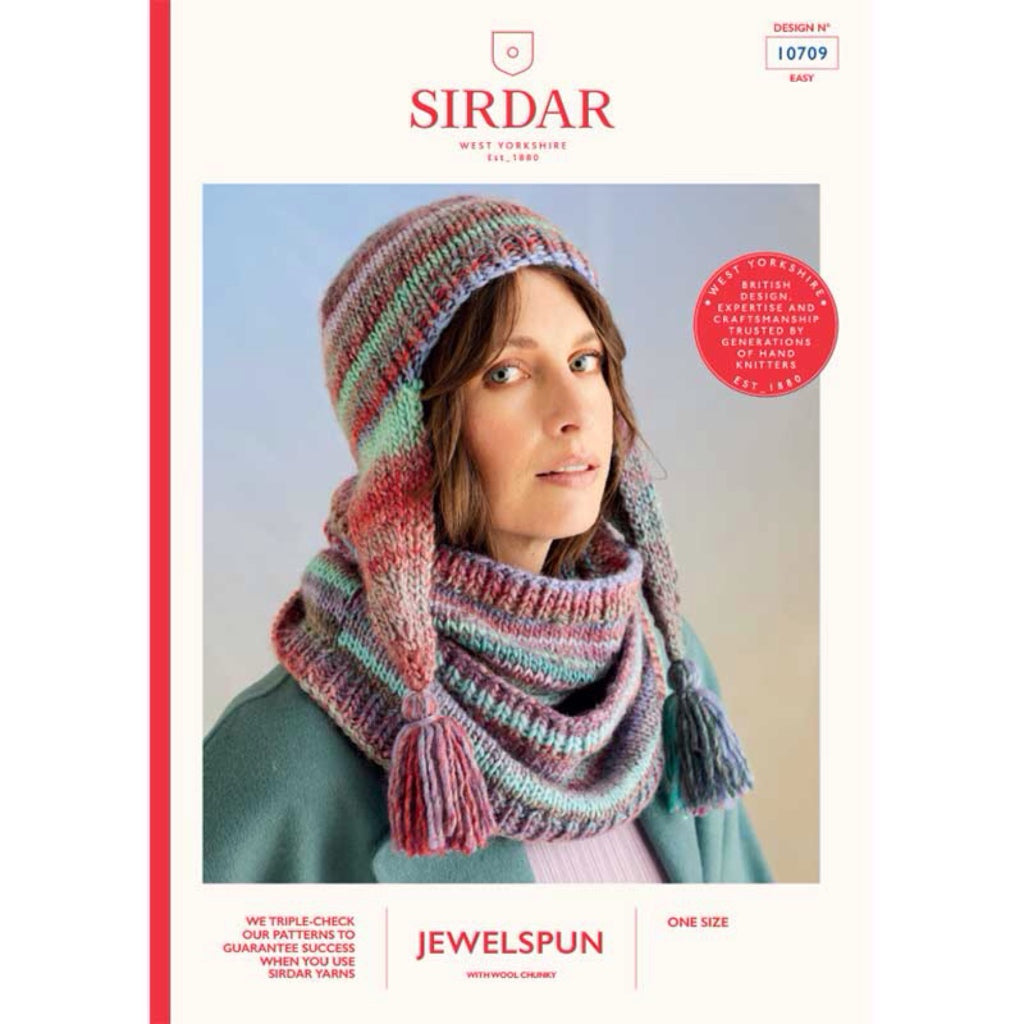 Sirdar 10709 Jewelspun Chunky Snood and Hat