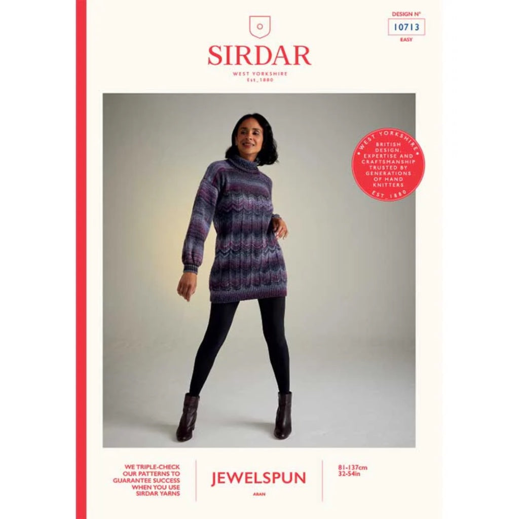 Sirdar 10713 Jewelspun Sweater Dress