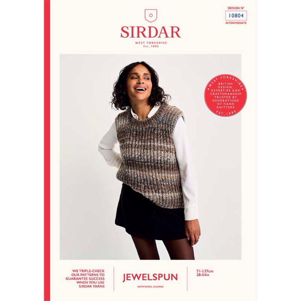 Sirdar 10804 Jewelspun Chunky Vest