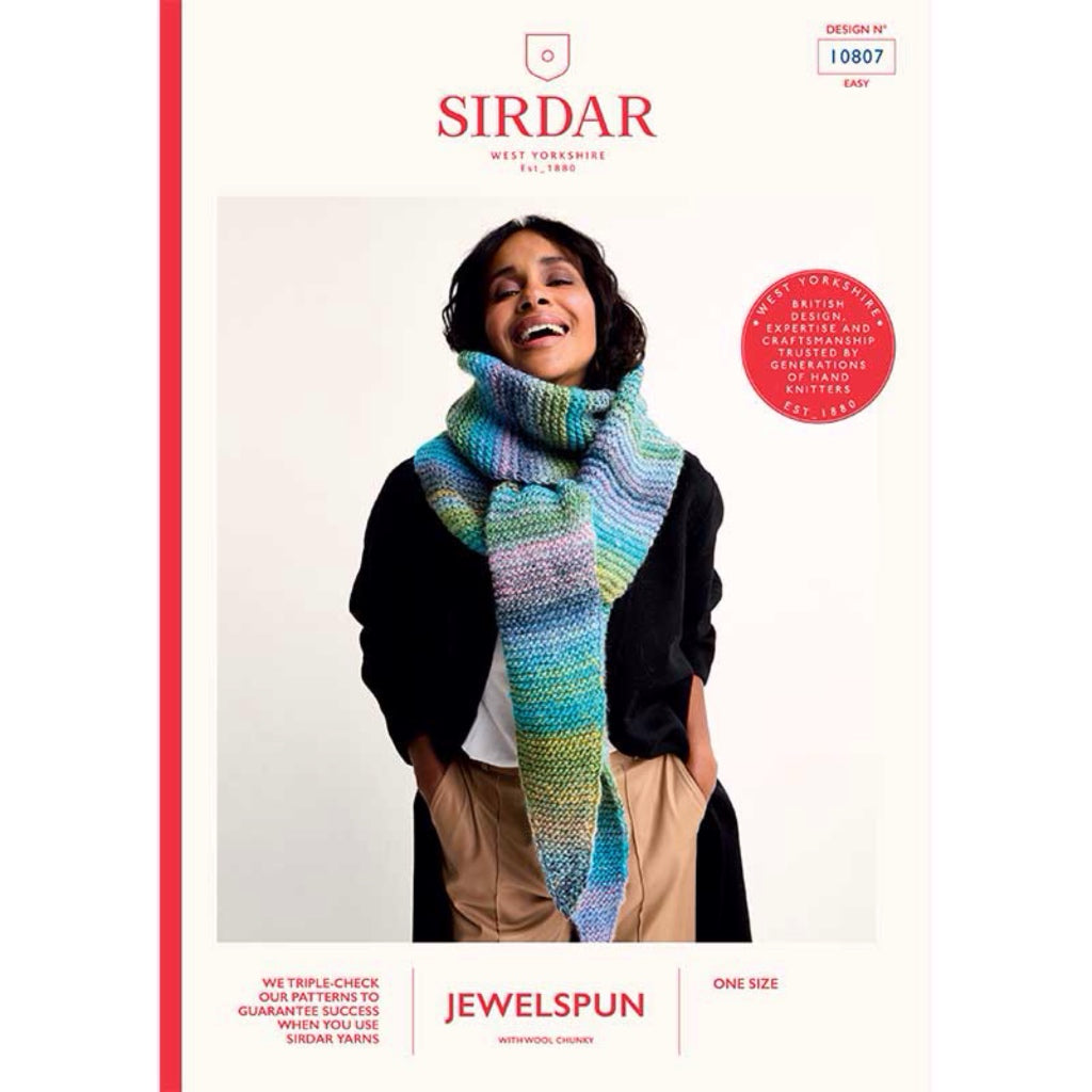 Sirdar 10807 Jewelspun Chunky Scarf