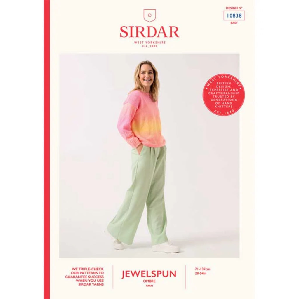 Sirdar 10838 Jewelspun Ombre Sweater