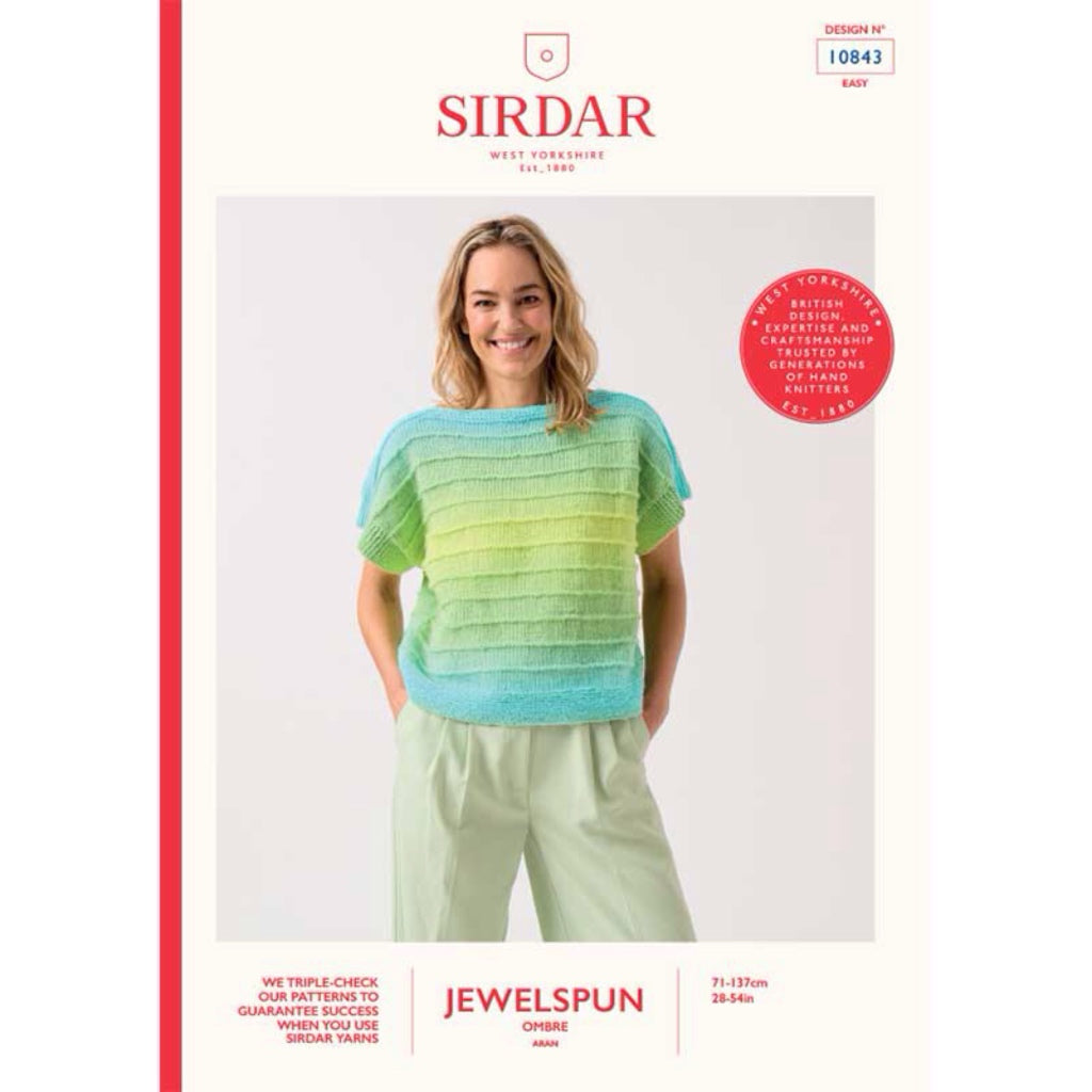 Sirdar 10843 Jewelspun Ombre Top
