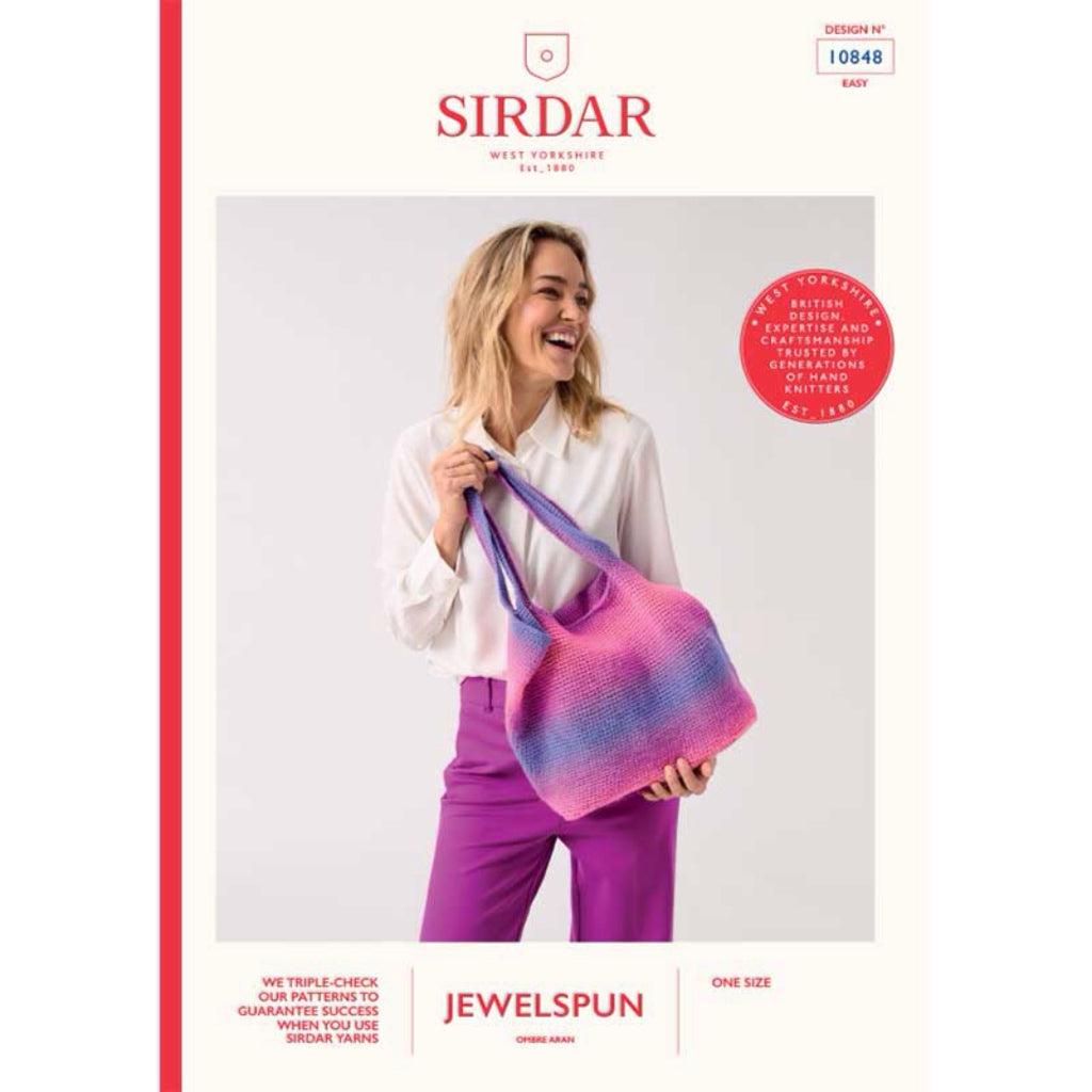 Sirdar 10848 Jewelspun Ombre Bag Crochet