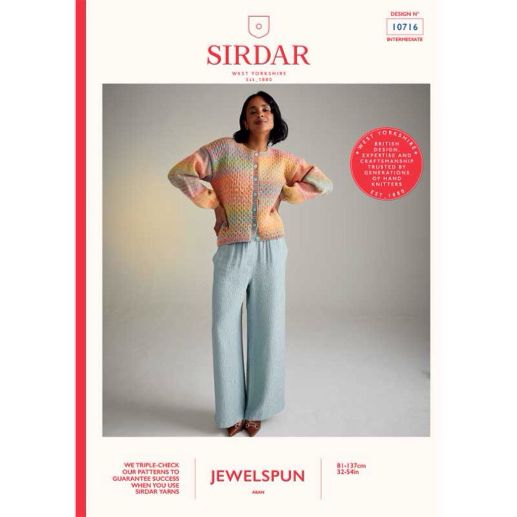Sirdar 10716 Jewelspun Cardigan