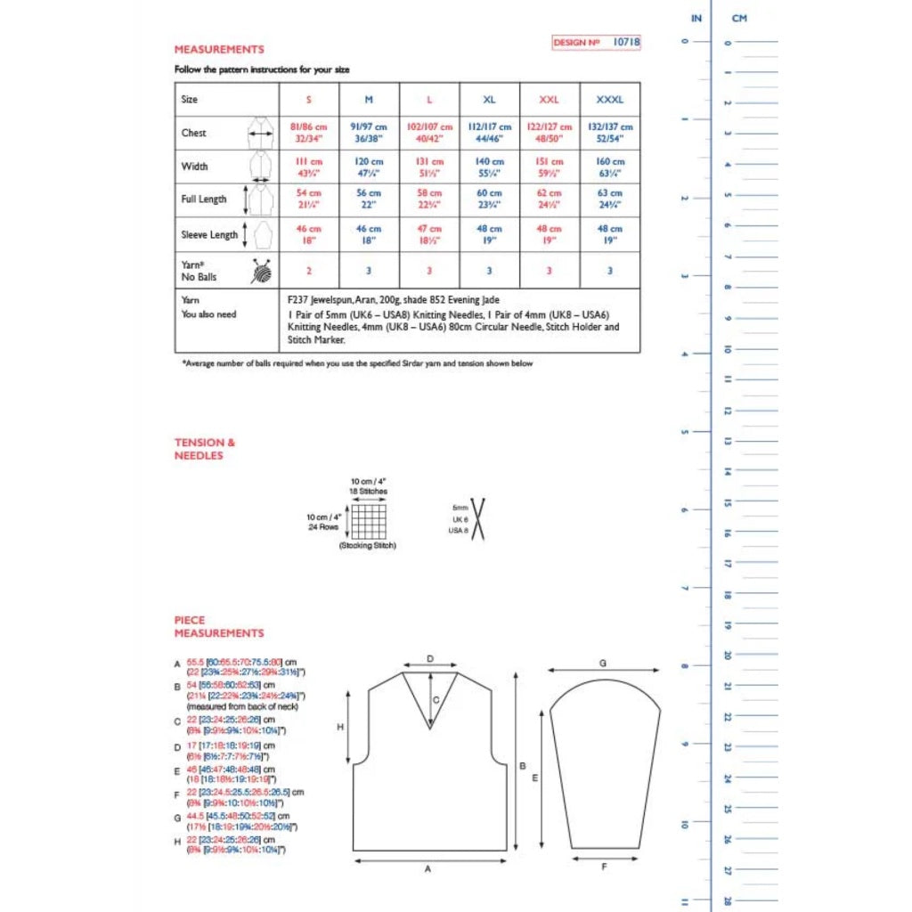 Sirdar 10718 Jewelspun Sweater