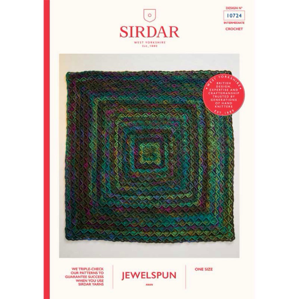 Sirdar 10724 Jewelspun Blanket Crochet