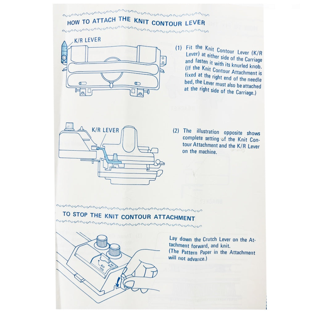 Knit Contour Attachment Bracket and rulers