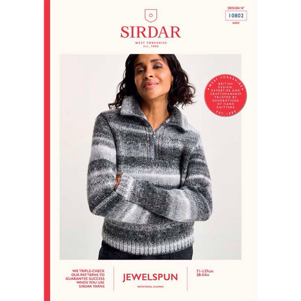 Sirdar 10802 Jewelspun Chunky Sweater