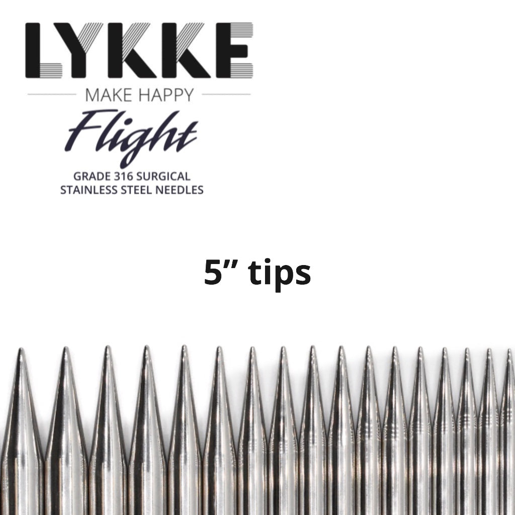 Interchangeable Lykke Tips 5” Flight