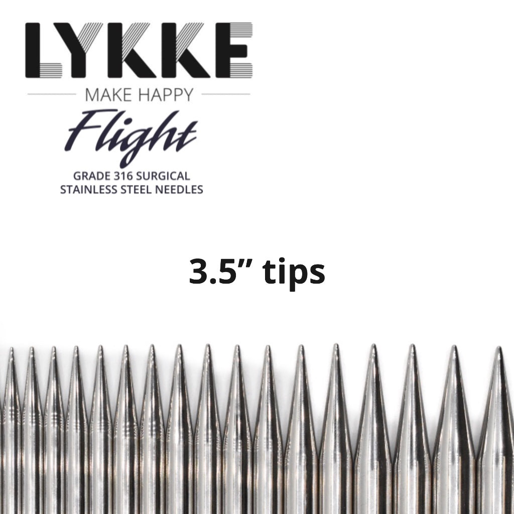 Interchangeable Lykke Tips 3.5” Flight