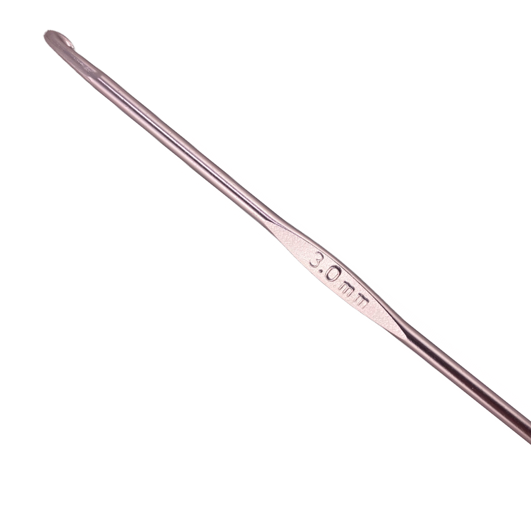 Crochet Hook  3.00mm Metal 6"