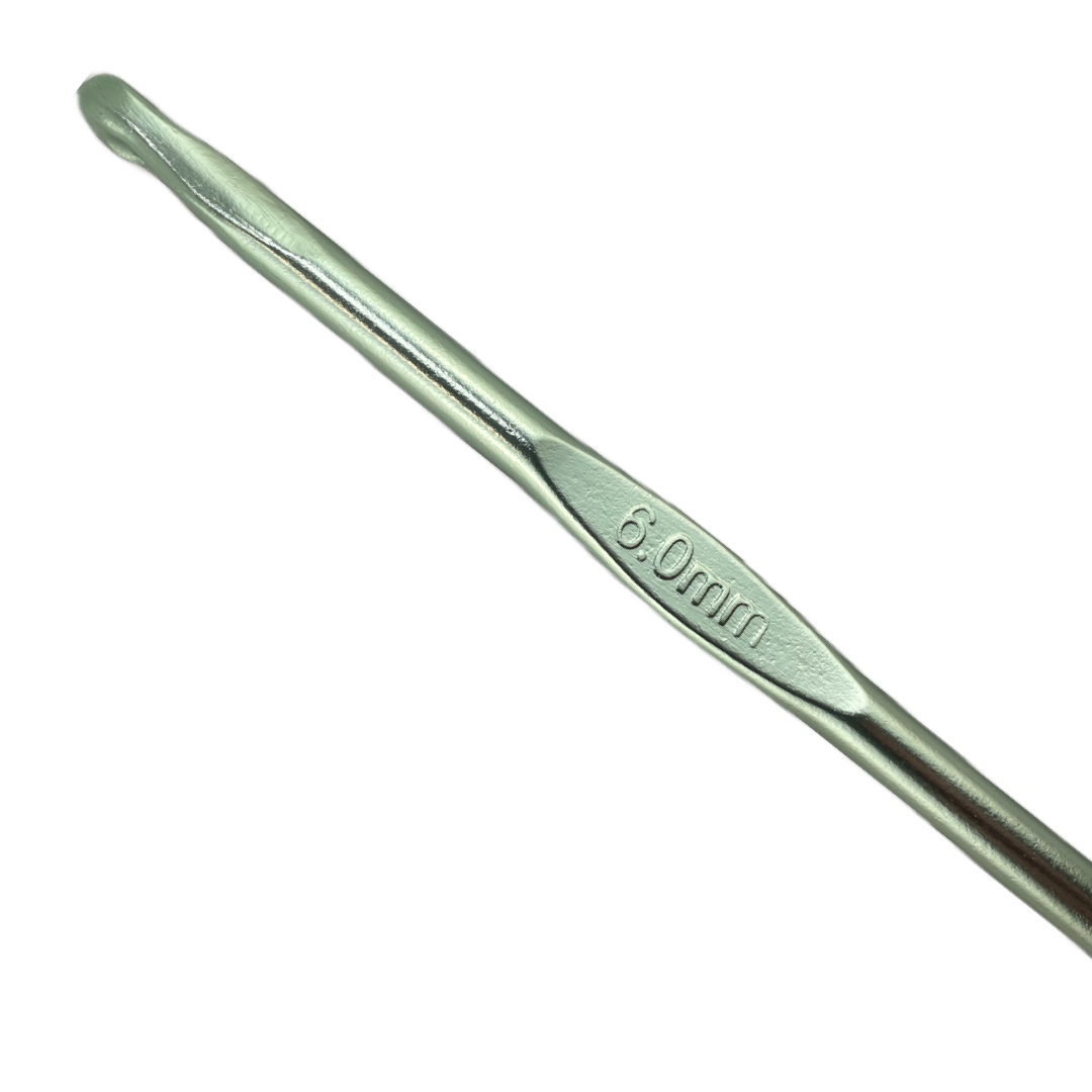 Crochet Hook  6.00mm Metal 6"