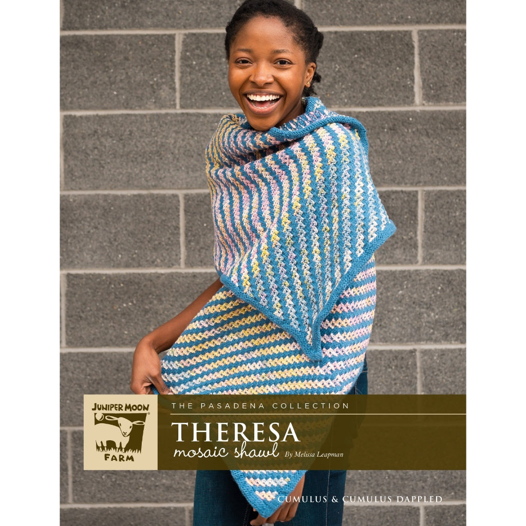 J150-03 Theresa Mosaic Shawl Cumulus Juniper Moon