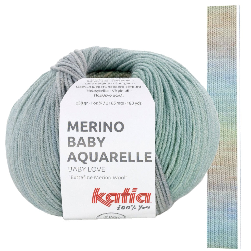 Merino Baby Aquarelle 359 Green Camel