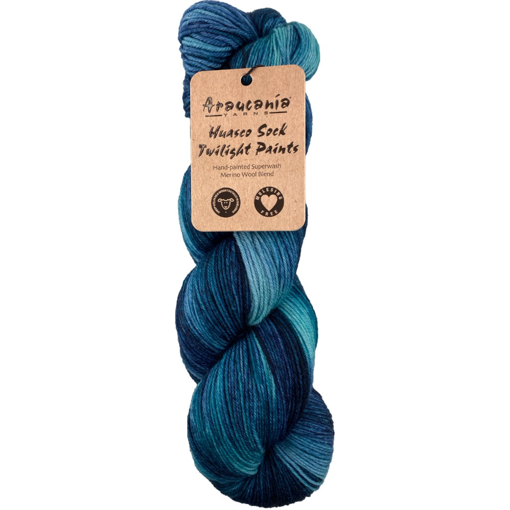 Huasco Sock 5004 Twilight Paints Spring Azure