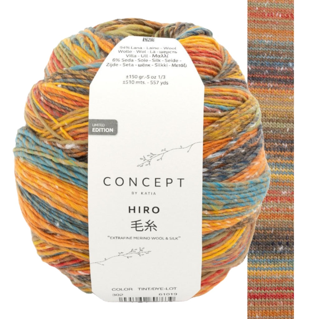 Hiro 302 Orange-Blue-Yellow-Brown