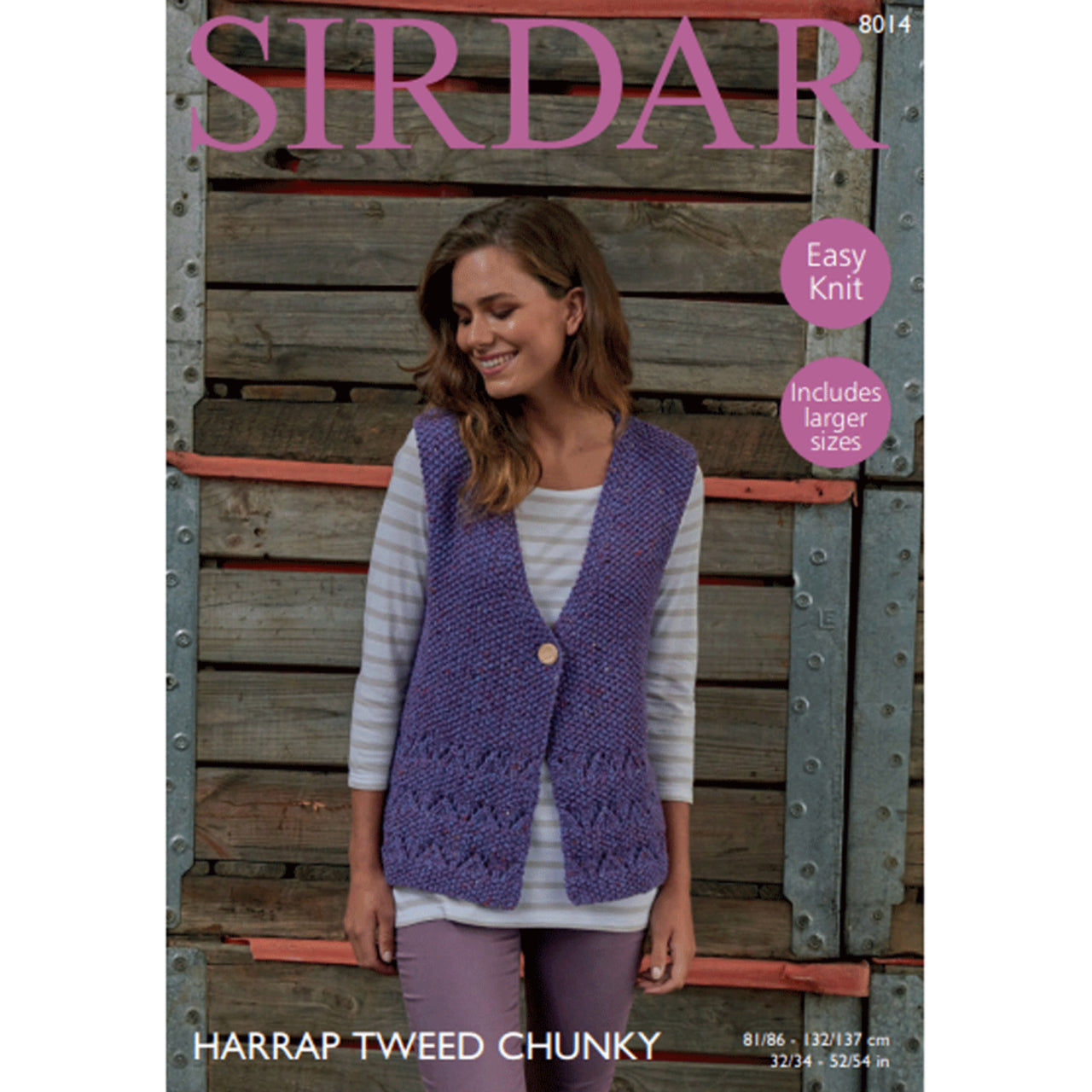Sirdar 8014 Harrap Tweed Chunky Vest