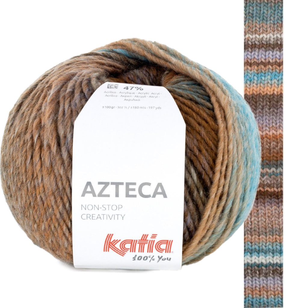 Azteca 7889 Beige Teal