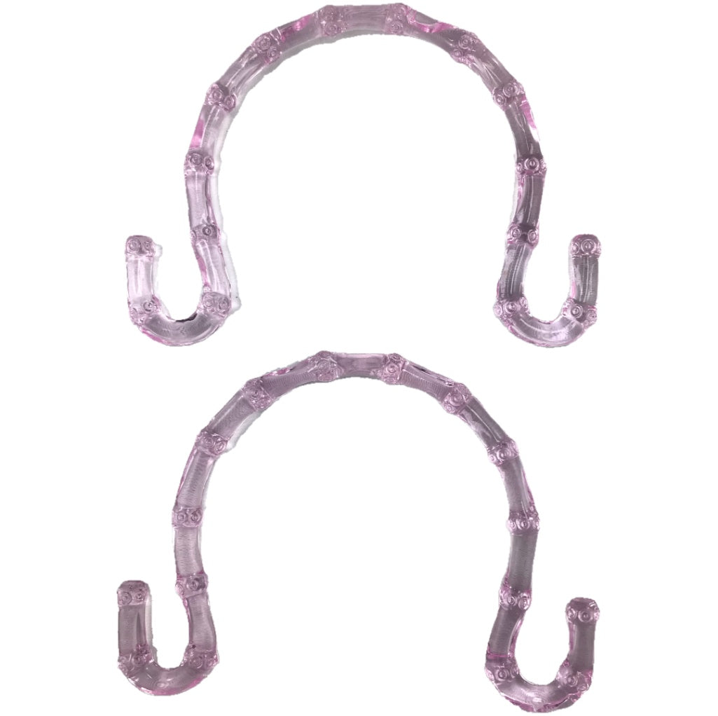 Plastic Handle Semicircle 10.5cm Pink Set
