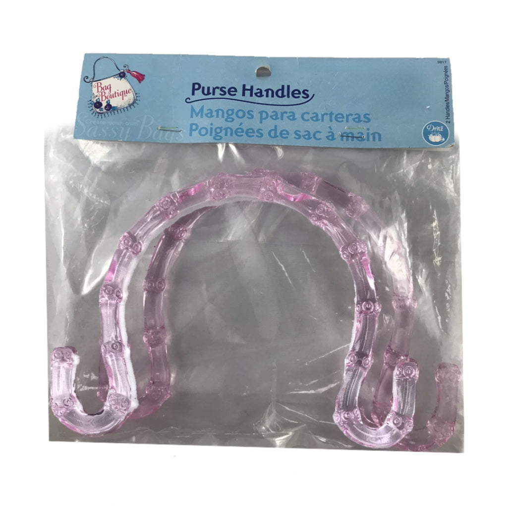 Plastic Handle Semicircle 10.5cm Pink Set