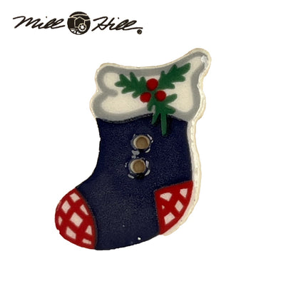 Mill HIll 86111 Blue Stocking Button