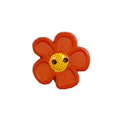Button 280867 Flower Orange 20mm