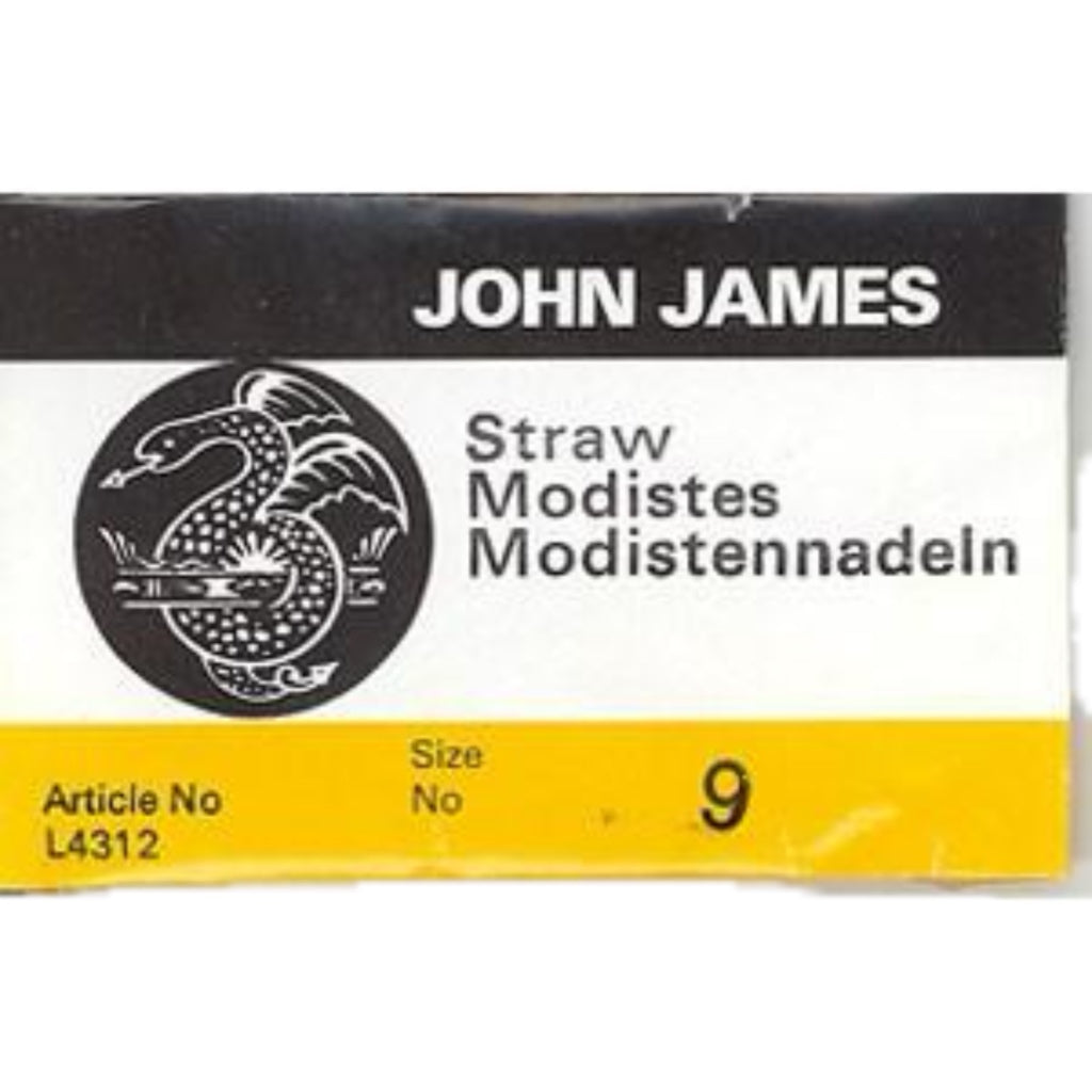 Needles 9 Milliners John James Straw 25