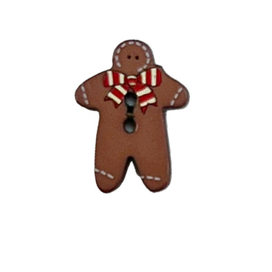 Button 280777 Gingerbread Man 25mm