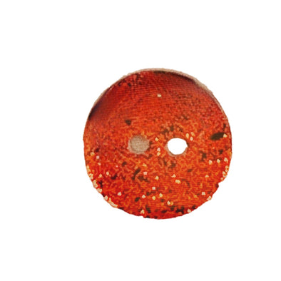 Button 711313 Orange Sparkle 17mm
