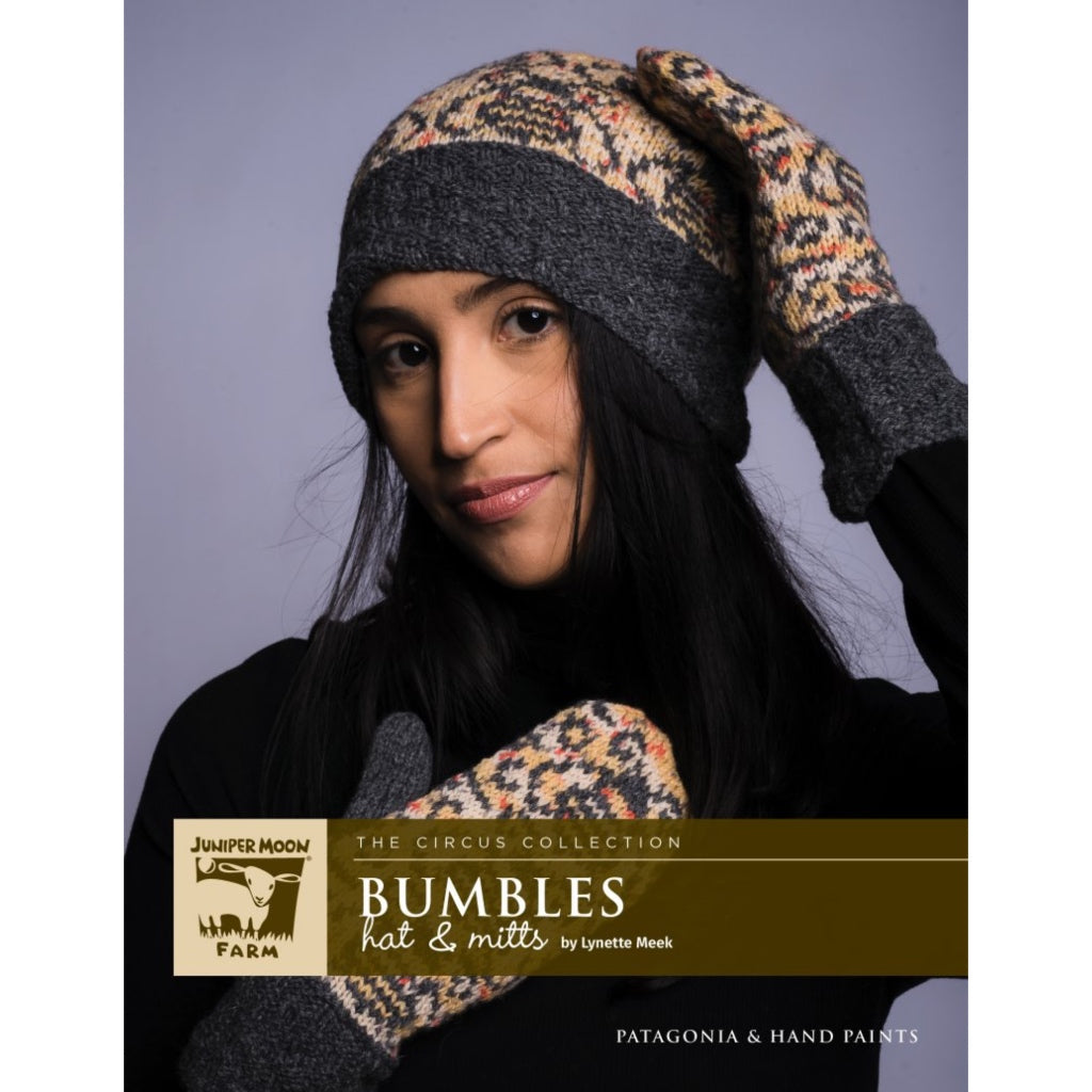 J167-02 Bumbles Hat & Mittens Juniper Moon