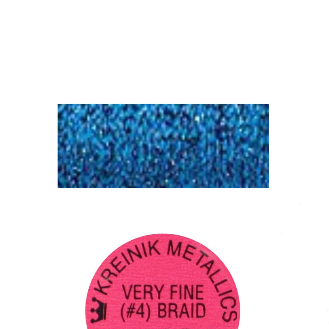 Kreinik Metallic #4 Braid   051HL Sapphire High Lustre