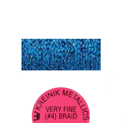 Kreinik Metallic #4 Braid   051HL Sapphire High Lustre
