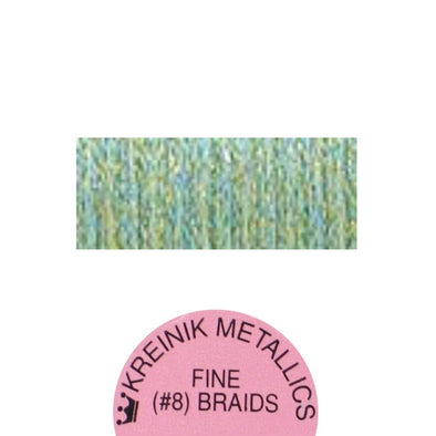 Kreinik Metallic #8 Braid 9194 Star Green