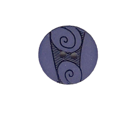 Button 310720 Blue Swirl 18mm