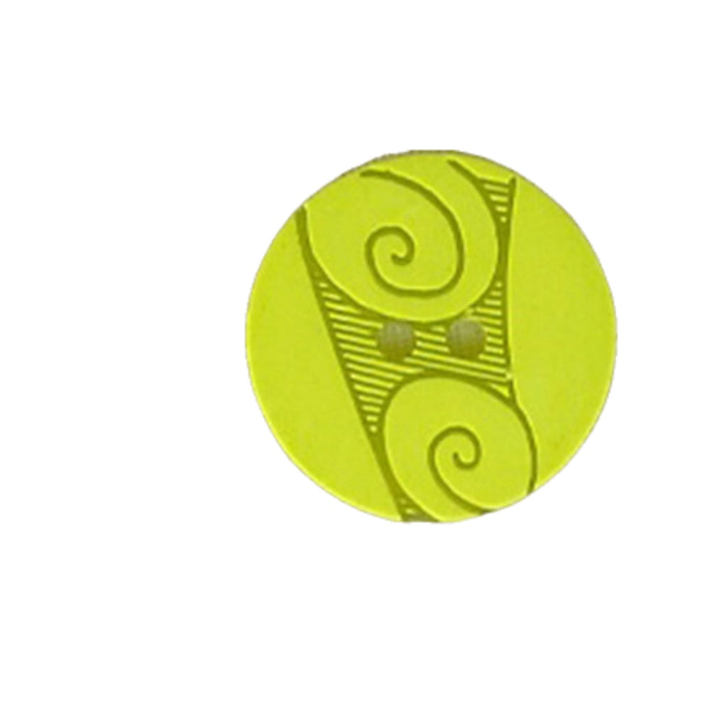 Button 310721 Lime Swirl 18mm