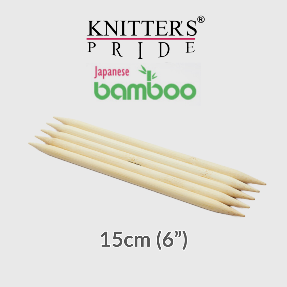 Double Pointed 15cm KP Bamboo