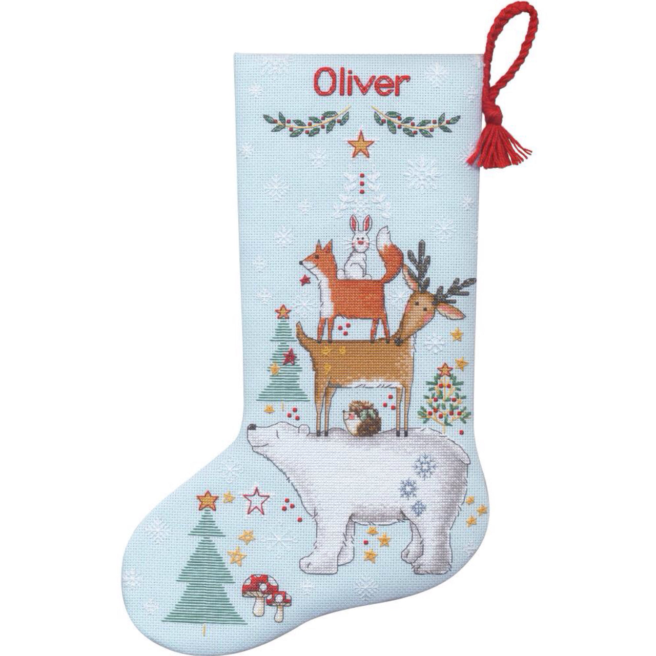 Dimensions 70-09601 Woodland Stack Stocking