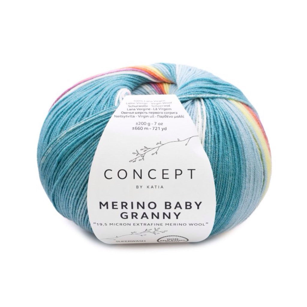 Merino Baby G 503 Pastel: Green Blue Yellow