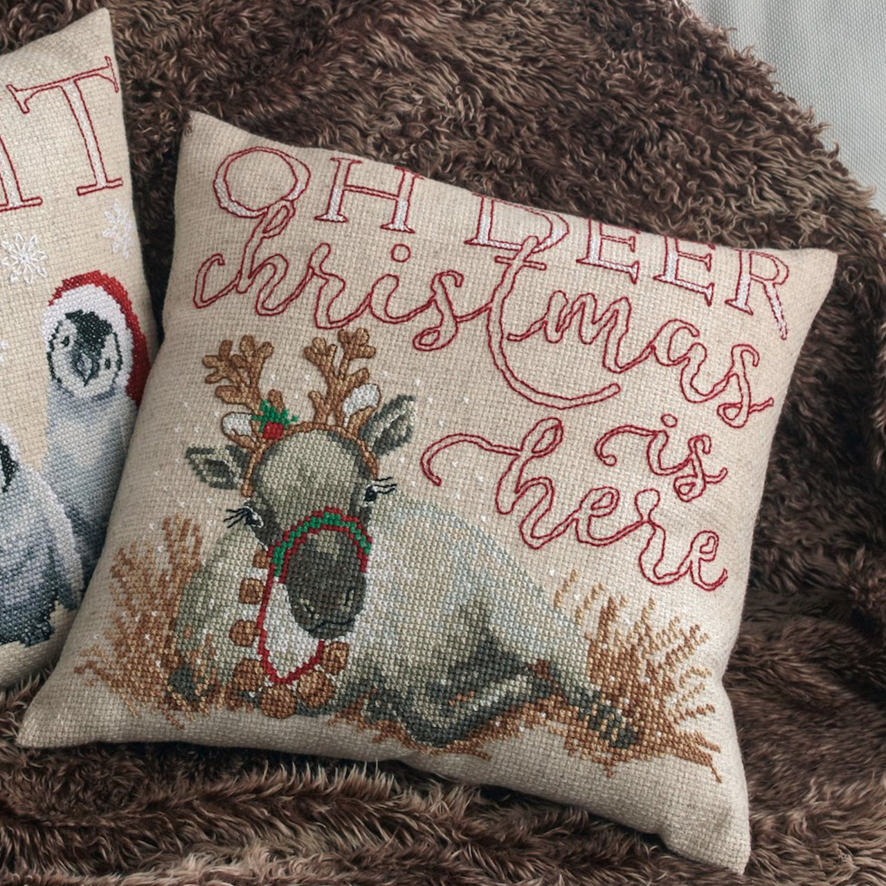 Permin 83-1607 Oh Deer (pillow)
