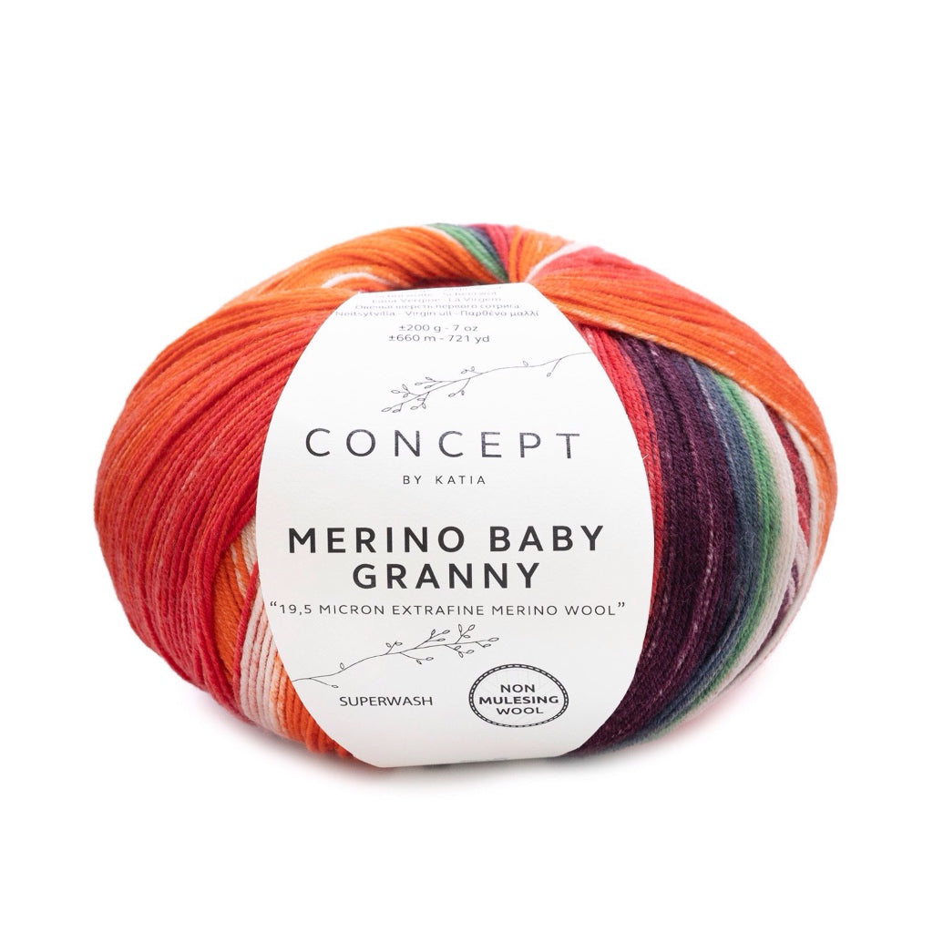 Merino Baby G 505 Red Grey Camel