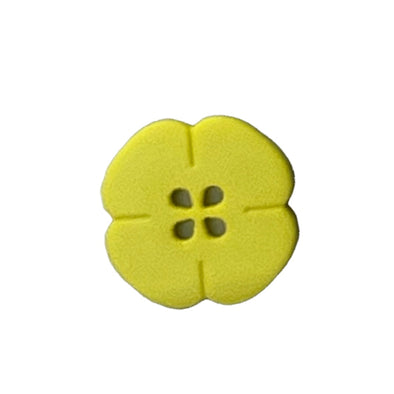 Button 264617 Yellow Poppy 20mm