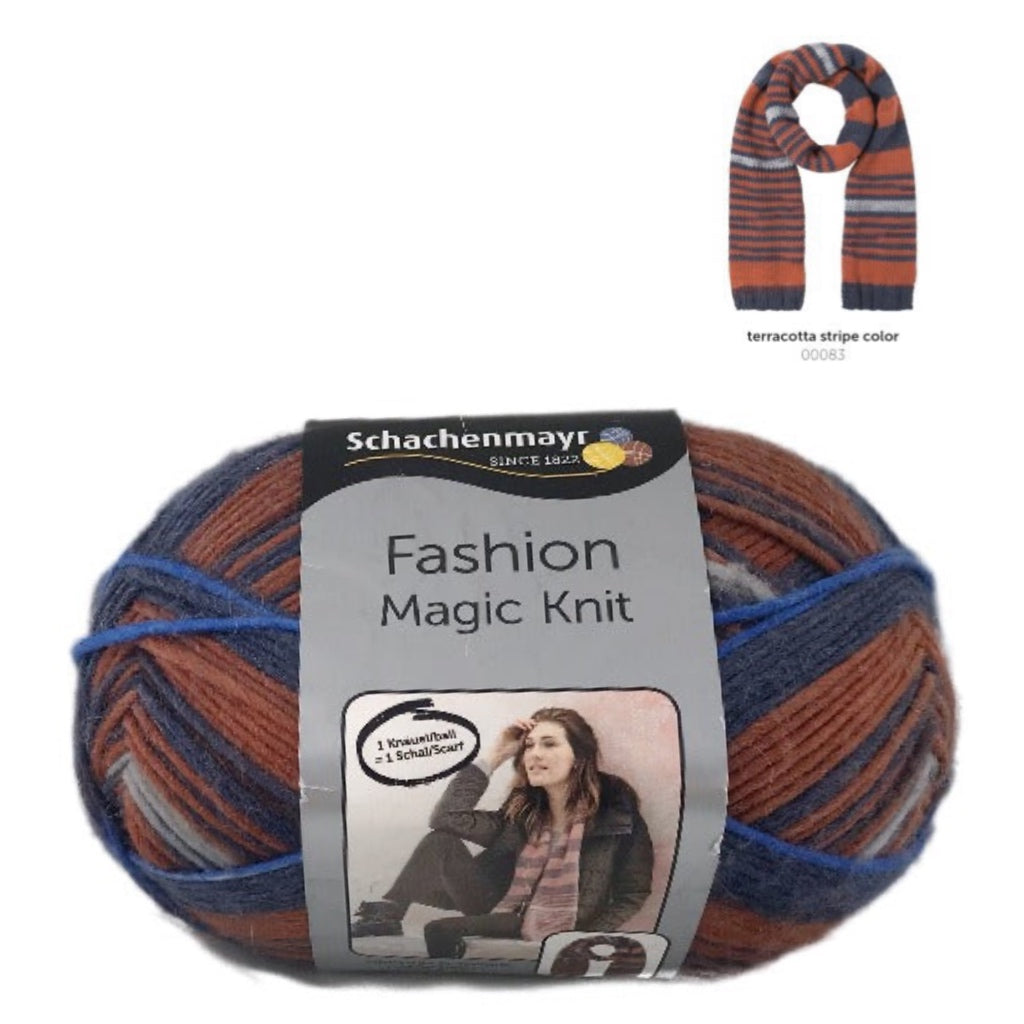 Fashion Magic Knit 0083 Terracot Stripe