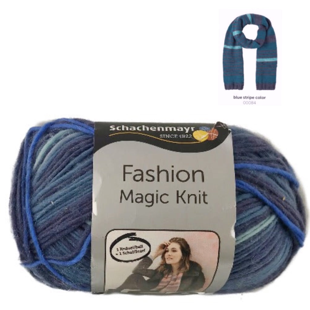 Fashion Magic Knit 0084 Blue Stripe